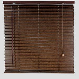 50mm PS Faux Wood Blind Woodgrain