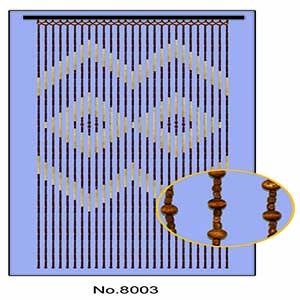 Wooden Door Curtain 8003